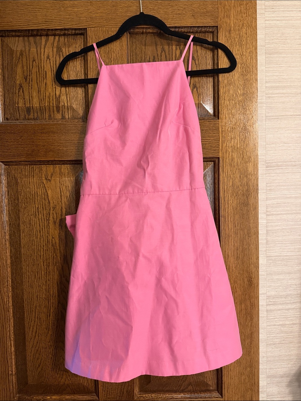 H&M Pink Backless Spaghetti-Strap Dress